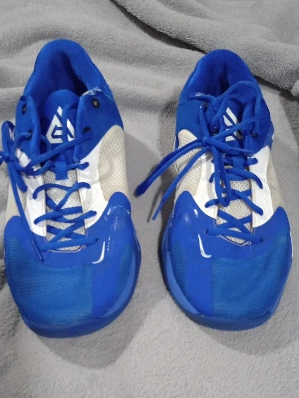 Nike Men's Zoom Freak By Giannis Royal Blue and White Athletic Sneakers Size 11